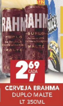 Fort Atacadista Cerveja Brahma Duplo Malte LT 350ml oferta