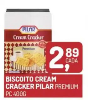 Fort Atacadista Biscoito Cream Cracker Pilar 400g oferta