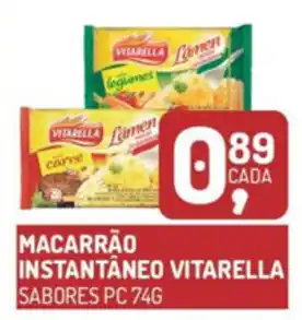 Fort Atacadista Macarrao Instantaneo Vitarella sabores pc 74g oferta