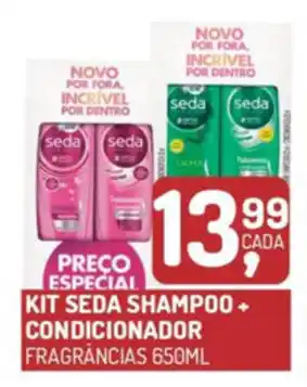 Fort Atacadista Kit Seda Shampoo + Condicionador 650ml oferta
