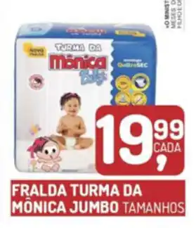 Fort Atacadista Fralda Turma Da Monica Jumbo oferta