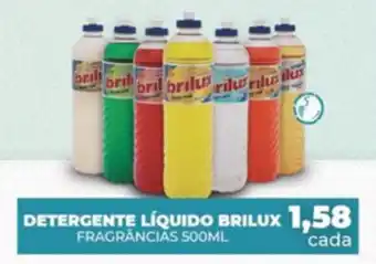 Fort Atacadista Detergente Liquido Brilux 500ml oferta