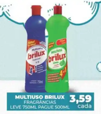 Fort Atacadista Multiuso Brilux Leve 750ml Pague 500ml oferta