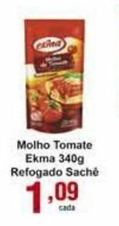 Rossi Supermercado Molho Tomate Ekma 340g Refogado Sache oferta