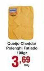 Rossi Supermercado Queijo Cheddar Polenghi Fatiado 100g oferta