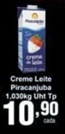 Rossi Supermercado Creme Leite Piracanjuba 1.030kg Uht Tp oferta