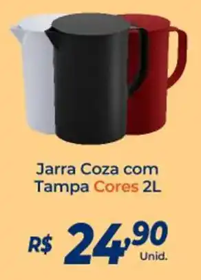 Atakarejo Jarra Coza com Tampa Cores 2L oferta