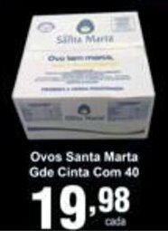 Rossi Supermercado Ovos Santa Marta Gde Cinta com 40 oferta