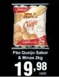 Pao Queijo Sabor & Minas 2kg