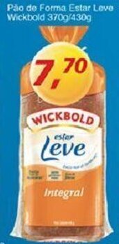 Supermercados Guanabara Pao de Forma Estar Leve Wickbold 370g/430g oferta