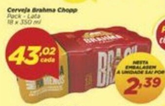 Dia Cerveja Brahma Chopp 18x350ml oferta