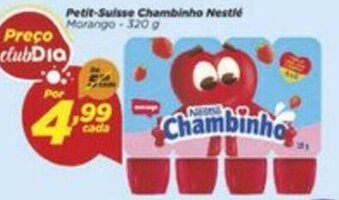 Dia Petit Suisse Chambinho Nestle 320g oferta