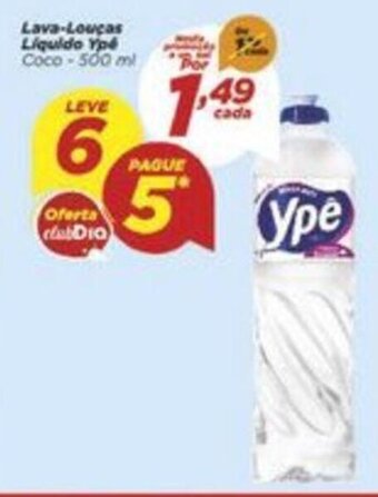Dia Lava Loucas Liquido Ype 500ml oferta