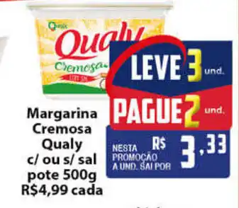 Vencedor Atacadista Margarina Cremoso Qualy 500g oferta