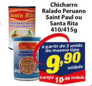Vencedor Atacadista Chicharro Ralado Peruano Saint Paul ou Santa Rita 410/415g oferta
