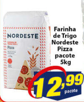 Farinha de Trigo Nordeste Pizza pacote 5kg