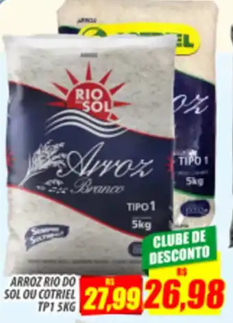 ARROZ RIO DO SOL OU COTRIEL TP1 5KG