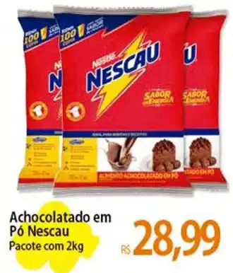 Atacadão Achocolatado em Pó Nescau Pacote com 2kg oferta