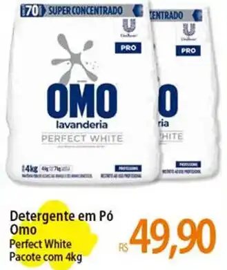 Atacadão Detergente em Pó Omo Perfect White Pacote com 4kg oferta