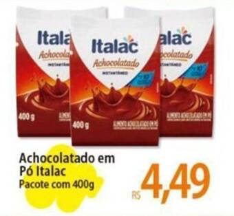 Atacadão Achocolatado em Pó Italac Pacote com 400g oferta