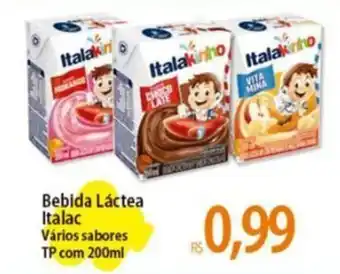 Atacadão Bebida Láctea Italac Vários sabores TP com 200ml oferta