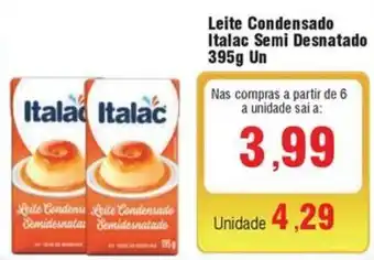 Spani Atacadista Leite Condensado Italac Semi Desnatado 395g Un oferta