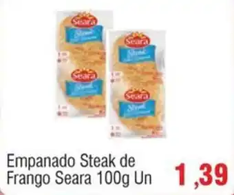 Spani Atacadista Empanado Steak de Frango Seara 100g Un oferta
