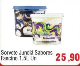 Sorvete Jundiá Sabores Fascino 1.5L un