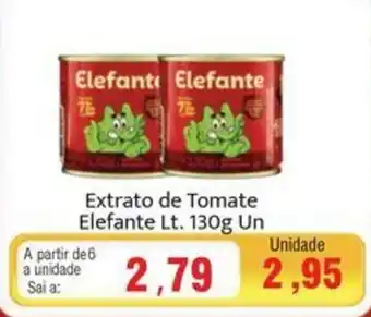 Spani Atacadista Extrato de Tomate Elefante Lt. 130g Un oferta