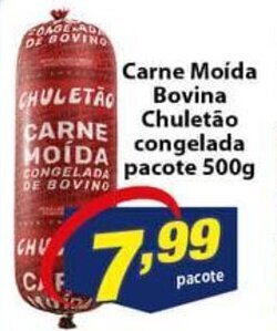 Vencedor Atacadista Carne Moida Bovina Chuletao congelada 500g oferta
