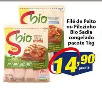 File de Peito ou Filezinho Bio Sadia congelada 1kg