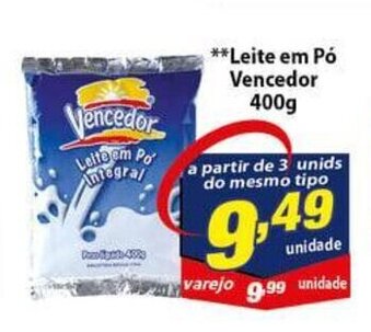 Vencedor Atacadista Leite em po Vencedor 400g oferta
