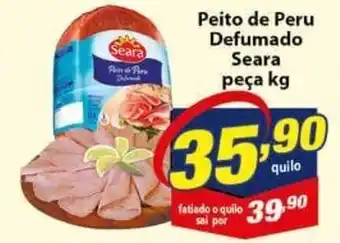Vencedor Atacadista Peito de Peru Dufamado Seara 1kg oferta