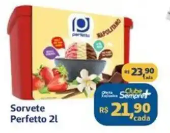 Sempre Vale Supermercados Sorvete Perfetto 2L oferta