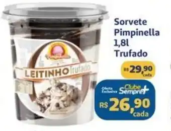 Sorvete Pimpinella 1,8L Trufado