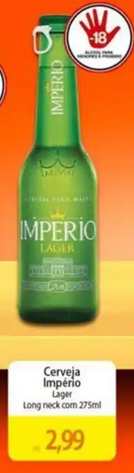 Atacadão Cerveja Império Lager Long neck com 275ml oferta