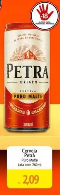 Atacadão Cerveja Petra Puro Malte Lata com 269ml oferta