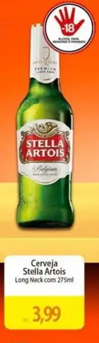 Atacadão Cerveja Stella Artois Long Neck com 275ml oferta