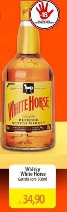 Atacadão Whisky White Horse Garrafa com 500ml oferta