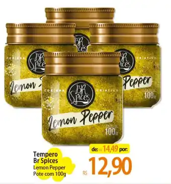 Tempero Br Spices Lemon Pepper Pote com 100g