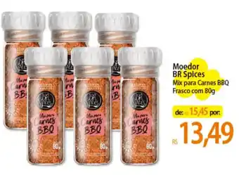 Moedor BR Spices Mix para Carnes BBQ Frasco com 80g