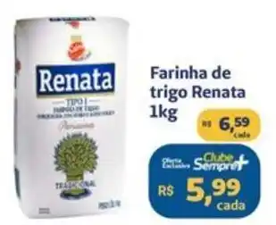 Sempre Vale Supermercados Farinha de trigo Renata 1kg oferta