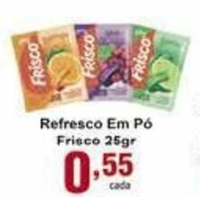 Rossi Supermercado Refresco em po Frisco 25g oferta
