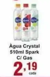 Rossi Supermercado Agua Crystal 510ml Spark c/ Gas oferta