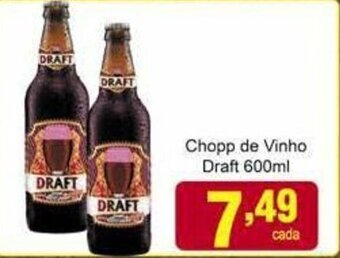 Rossi Supermercado Chopp de Vinho Draft 600ml oferta