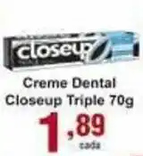 Rossi Supermercado Creme Dental CloseUp Tripla 70g oferta