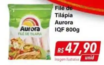 File de Tilápia Aurora IQF 800g