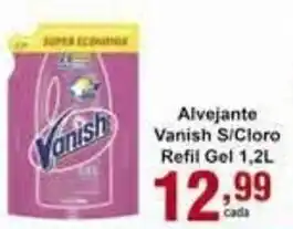 Alvejante Vanish Cloro Refil Gel 1.2L