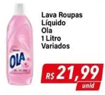 Hiper Moreira Lava Roupas Líquido Ola 1 Litro Variados oferta