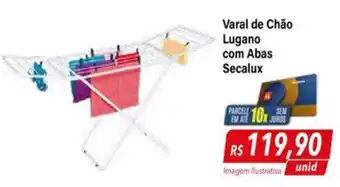 Varal de Chão Lugano com Abas Secalux